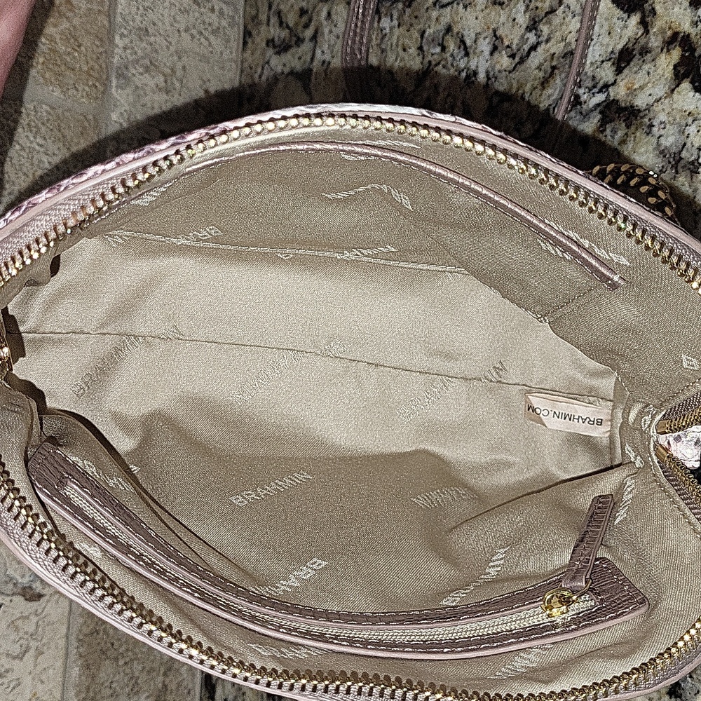 Brahmin Amal Piaffe Snake Print Crossbody - Picture 15 of 16